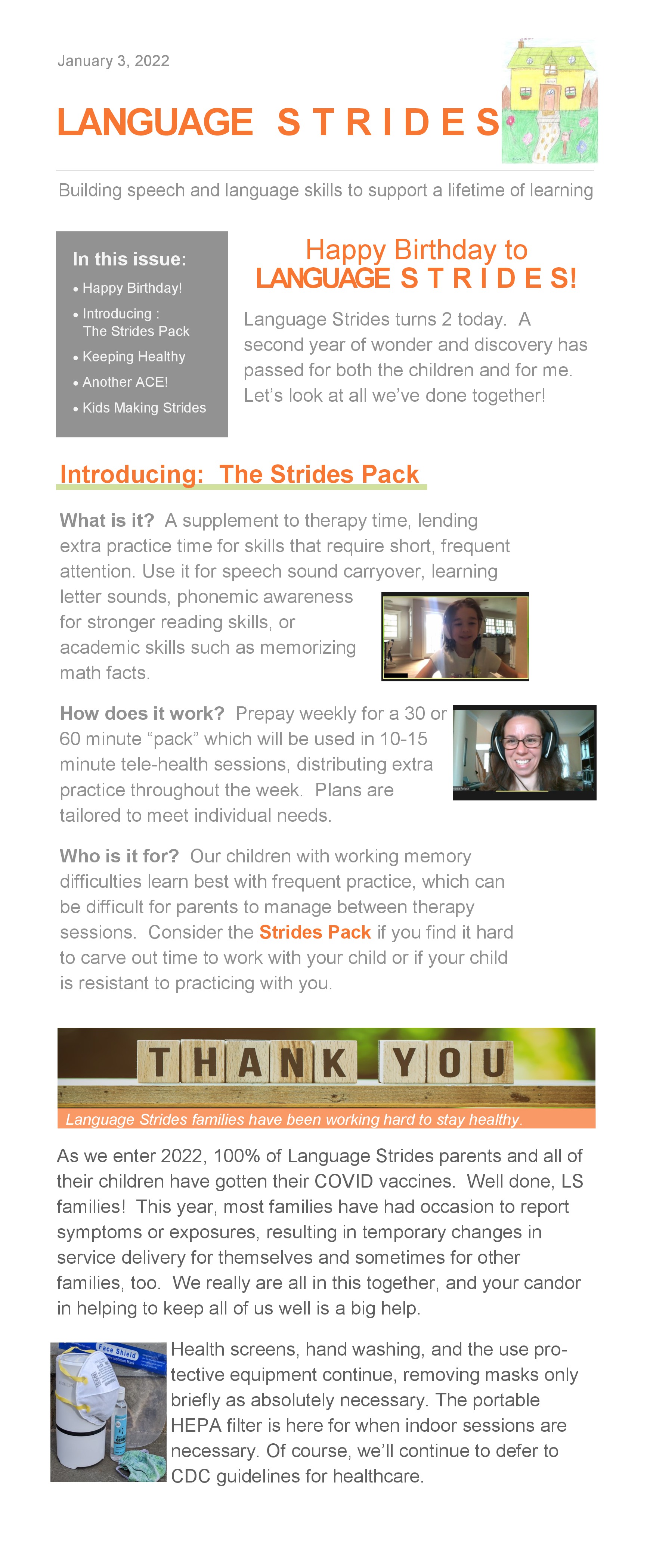 January 2022
Newsletter